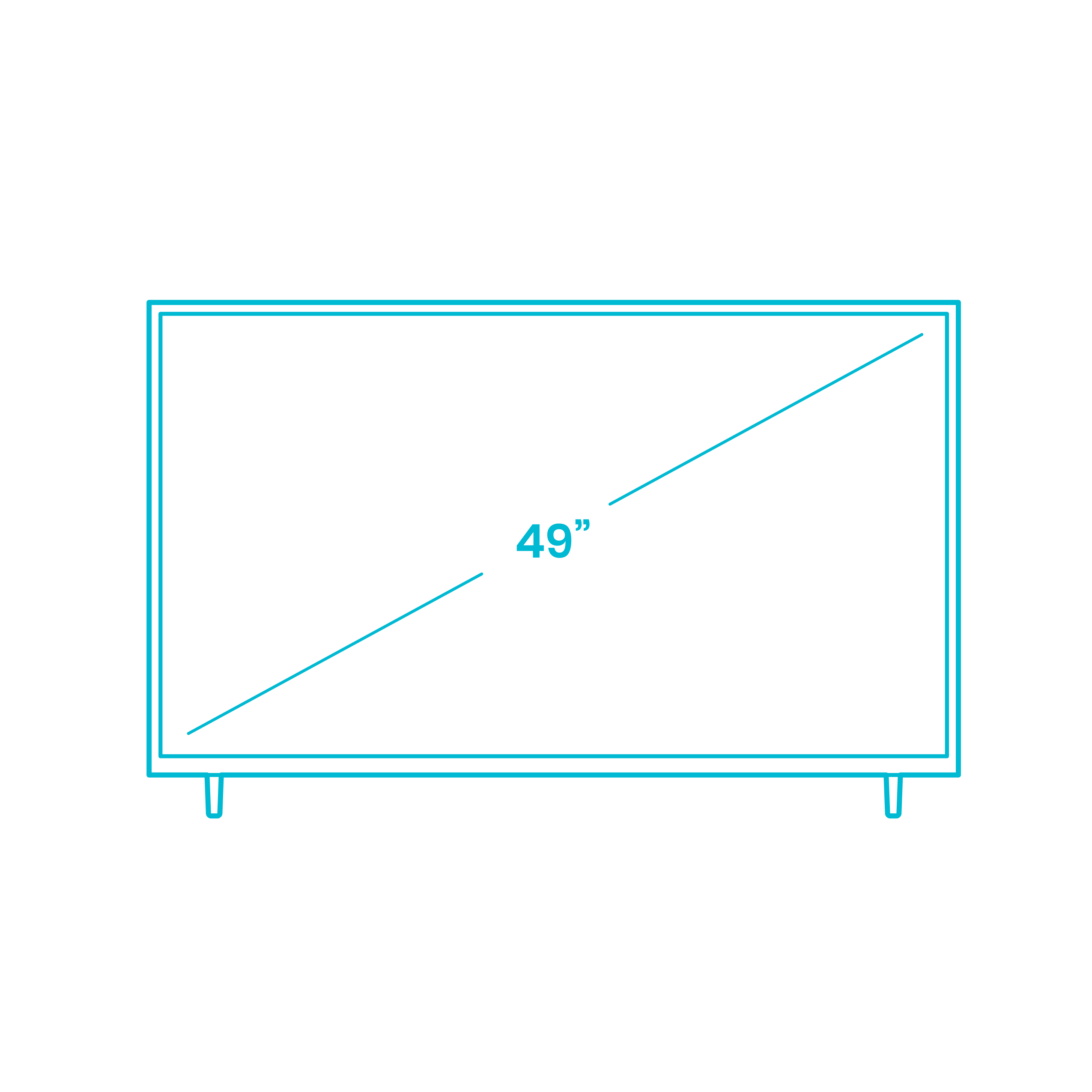 Digital Televisions Tvs Tcl 4 Series Roku Smart Tv 49 Inch Outline Realistic Outline Svg Vector Free Vectors